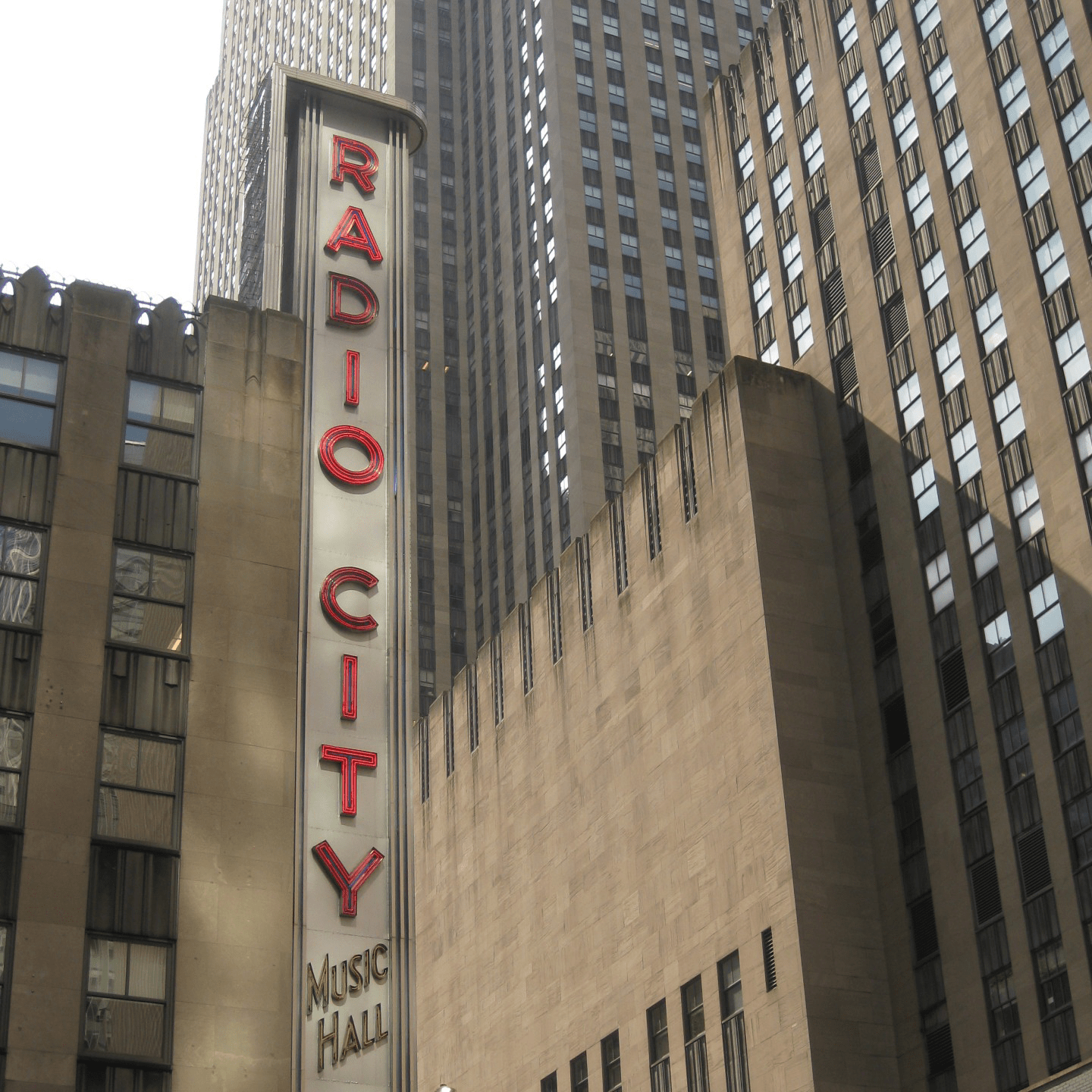 radio city music hall sign